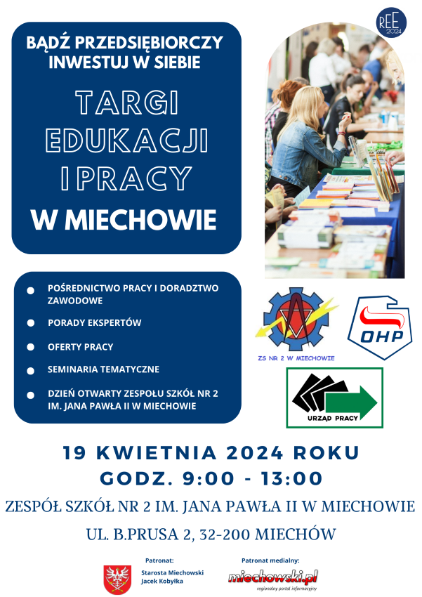 Targi Edukacji i Pracy Miechów 2024 - plakat